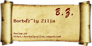 Borbély Zilia névjegykártya